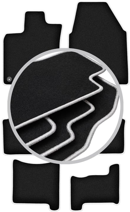 CARLUX-SILVER automatten voor: Nissan Qashqai +2 crossover (2007-2013)