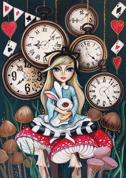 Magnolia puzzel Alice Time - legpuzzel 1000 stukjes multicolor.