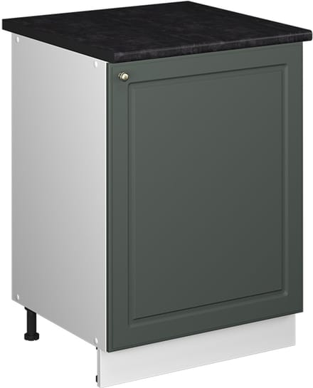 Vicco Wastafelkast Fame-Line, Groen-Goud Landhuis/Wit, 60 cm
