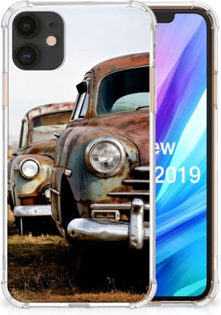 Apple iPhone 11 Anti-shock Hoesje met foto Vintage Auto