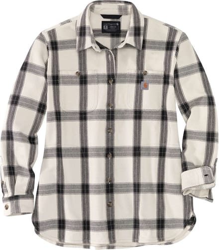 Carhartt Damesoverhemd van zware twill met lange mouwen, geruit, kleur: Malt