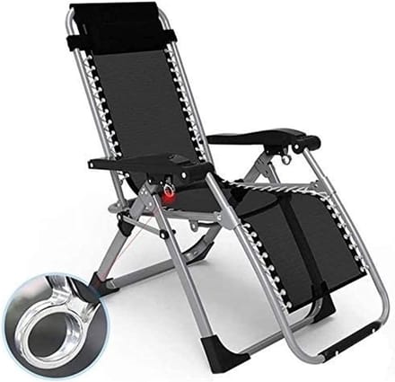 Klapstoel Lounge Stoel - Vouwstoel Recliner - Buiten Ontspannen - Zero Gravity Effect - 150 Kg - Effengekleurd