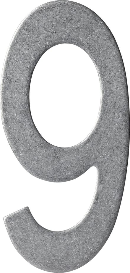 Intersteel Huisnummer 9 150mm rvs getrommeld
