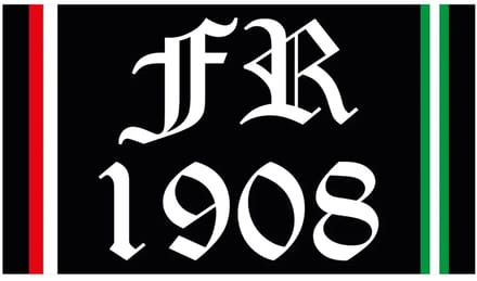 FR.KZK VLAG FR1908 ROOD WIT RECHTE LIJNEN