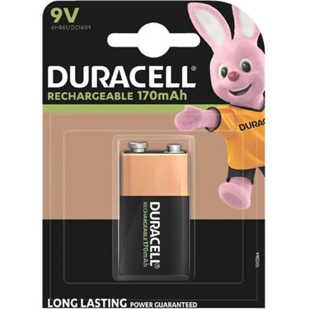 Duracell Oplaadbare 9V batterij (blok) 148064 NiMH 8.4 V 170 mAh 1 stuk(s)