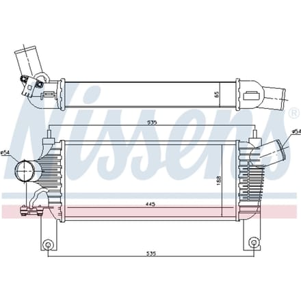 Intercooler NISSENS 96622