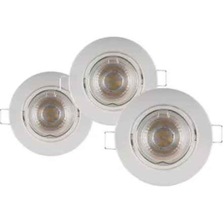 Sencys Inbouwspot Led Gu10 3x5w Rond Wit
