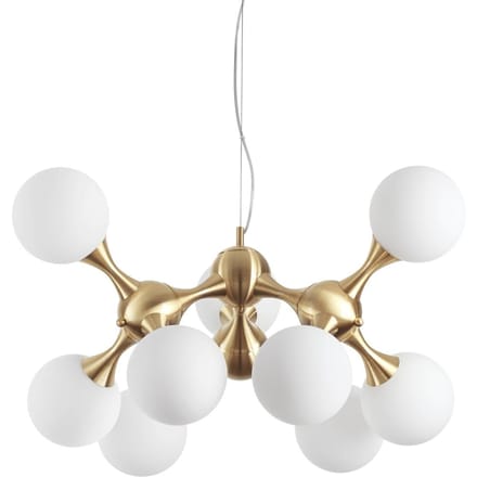 Ideal Lux Nodi hanglamp 9-lamps messing/wit