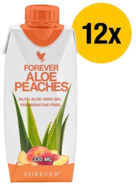 Forever Aloe Peaches Mini (12 pack) – 12x330ml