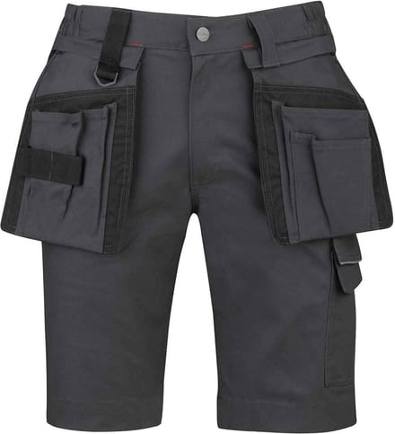 STØRVIK Thijs Stretch Korte Werkbroek Heren - Werkshort - Maat S - Antraciet