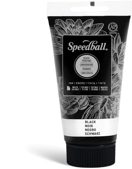 Water-soluble bloc printing ink black - Speedball