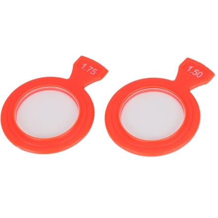 2 stuks Brillen Optometrie Insteekstuk Plastic Hulpglas Brillen Gereedschap Accessoire white