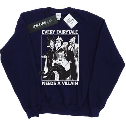 Disney Meisjes Schurken Katoenen Sweatshirt (Marineblauw)