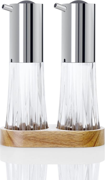 Olie -en Azijn Set met Houder, 75 ml, Acryl - AdHoc | Menage Crystal