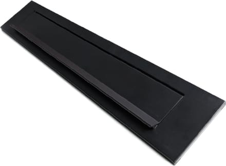 Oxloc Briefplaat Geveerd Aluminium Zwart 340mm - 1216670