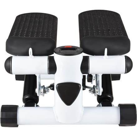 Mini-stepper voor thuisoefeningen met weerstandsbanden LCD-display Capaciteit 100kg Trapstepper BlackWhite