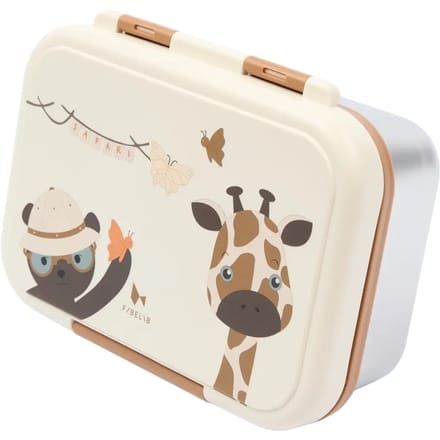 Broodtrommel voor kinderen Fabelab Safari Jungle Bear