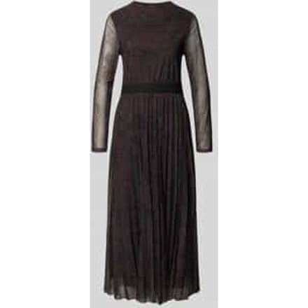 s.Oliver - female - Meshjurk met luipaardprint en plooien
