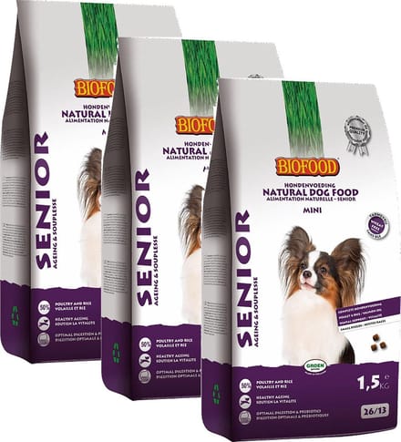 Bf Senior Small Breed - Hondenvoer - 3 x Gevogelte 1.5 kg