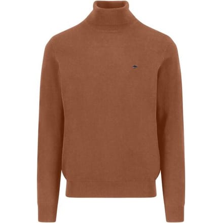 Fynch-Hatton Trui Rollneck Superfine Cotton Hazel / male