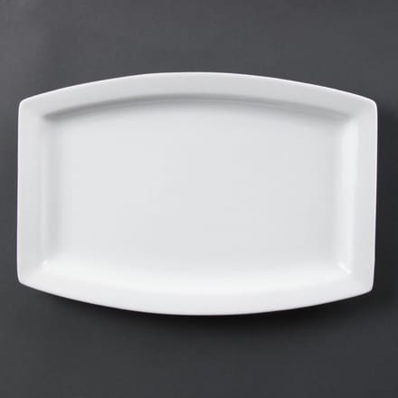 Olympia Whiteware rechthoekig schaal 32cm (6 stuks)