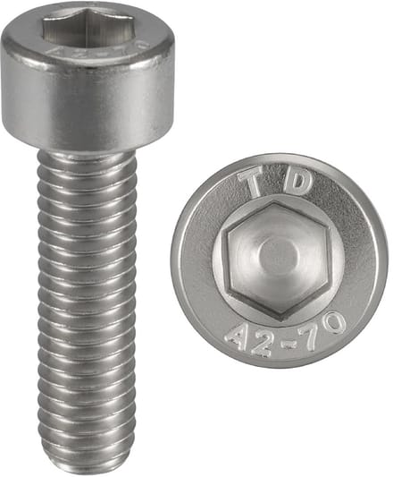 Cilinderkopschroeven M6 x 35 mm RVS A2 Inbusbouten Set van 10