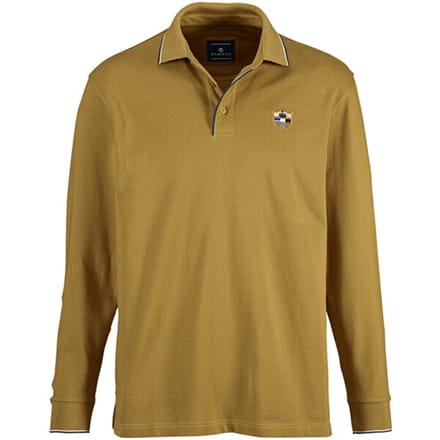 Babista herren Poloshirt Met Lange Mouwen - 50 - donkergeel - Plus Size