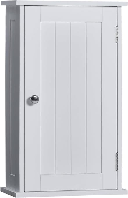 Verte Toiletkastje - Badkamermeubels - Wandrek - 50 x 30 x 14 CM - Wit