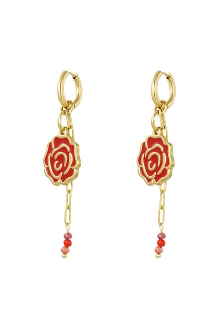 Oorbellen sweetheart rose