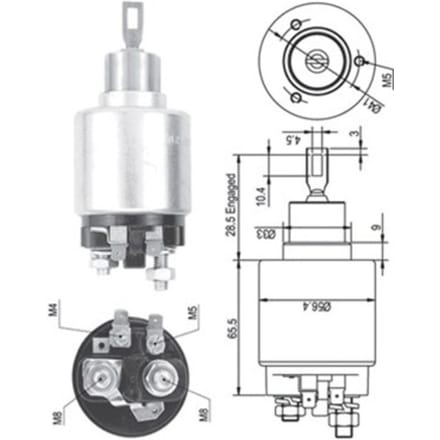Magneetschakelaar, starter MAGNETI MARELLI 940113050133