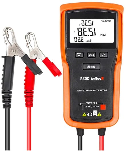 Accutester - Systeem Analyzer - Auto Onderhoud - 12V/24V Compatibel - Compact Ontwerp - One Color