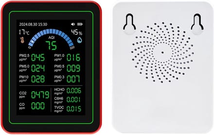 Luchtkwaliteitsmeter - Luchtkwaliteitstester - Binnenlucht Meten - 18 In 1 Detector - 2.8 Inch HD Scherm