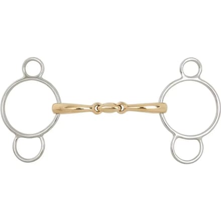 Pessoa bit voor dubbelgebroken paarden BR Equitation Soft Contact