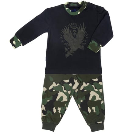 Frogs and Dogs - Pyjama Adelaar - Blauw / Groen - Maat 98 - Jongens