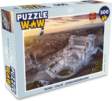 Puzzel Rome - Italië - Zonsondergang - Legpuzzel - Puzzel 500 stukjes