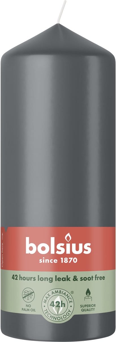 Bolsius Stompkaars 150/58 Stormy Grey (1 stuk)