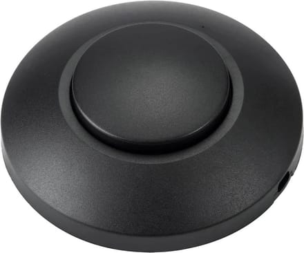 Push Foot Dimmer Trailing Edge LED 0-100W Black