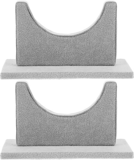 Displayrek Haaraccessoires - Sieradenhouder Organizer - Accessoires Presenteren - Enkele Stabiele Groef - 17x9.5x7.5 cm - Grijs