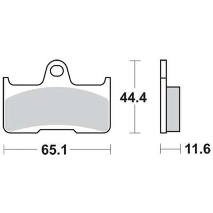 Bremsbelagsatz, ohne Straßenzulassung TRW MOTO MCB756RSI