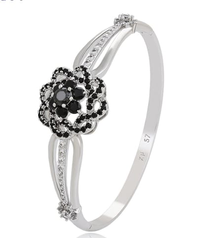 N3 Collecties Geplatineerde imitatiearmband voor Dames