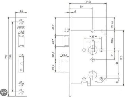 Veiligheidsslot PC - DIN Links
