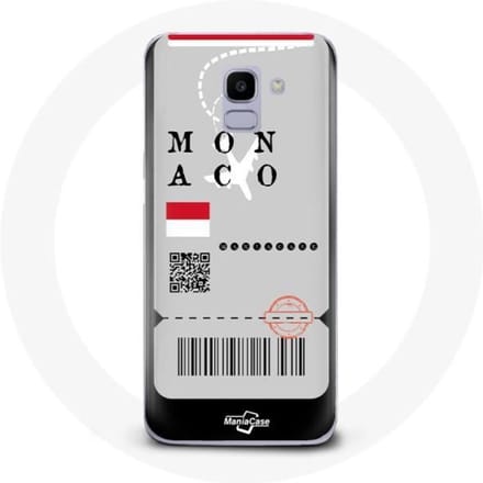 Coque pour Samsung Galaxy A6 2018 Billet d'avion Monaco