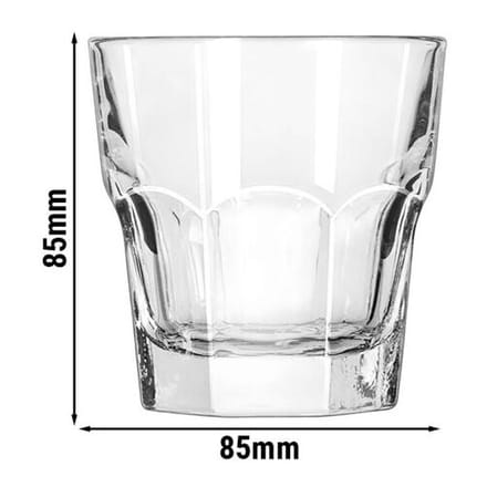 Libbey Gibraltar Whiskyglazen - Rocks Set - Transparant Geperst Glas - 207 ml - 12 Stuks