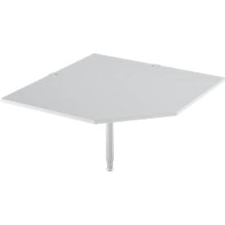 Systeemhoekplaat, CAD, voet, B 1200 mm x D 1200 mm, lichtgrijs