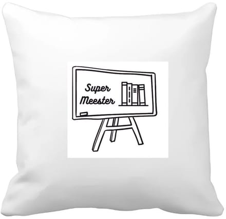 Akyol - super meester Kussen hoes - Meester - meester - leraar - 40 bij 40 cm
