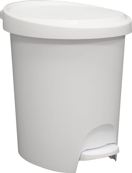 Power Tower Stepy bin pedaalemmer 6 liter met binnenemmer wit
