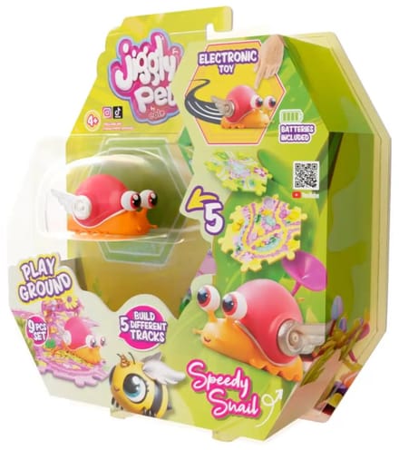 Jiggly Pets Oranje robot Slak - Speelgoed - Educatief - vanaf 4 jaar