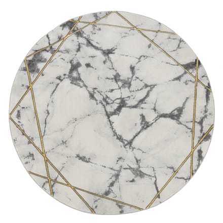 Tapijt Krevor geel 160 cm rond