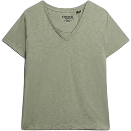 Superdry - Studios Slub T-shirt met Borduursel - Dames - T-shirts