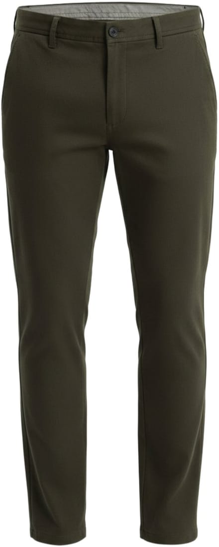 OMBRE Broek - Slim Fit - Katoen - Knopen Groen L